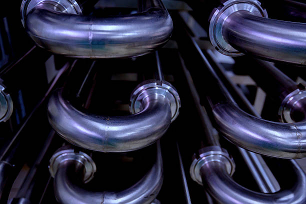 istock Stainless steel coil pipes 623753726