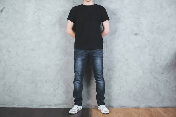 istock Man in black t-shirt 623753914