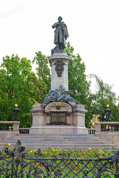istock Polish poet Adam Mickiewicz Monument in Warsaw city 623756816