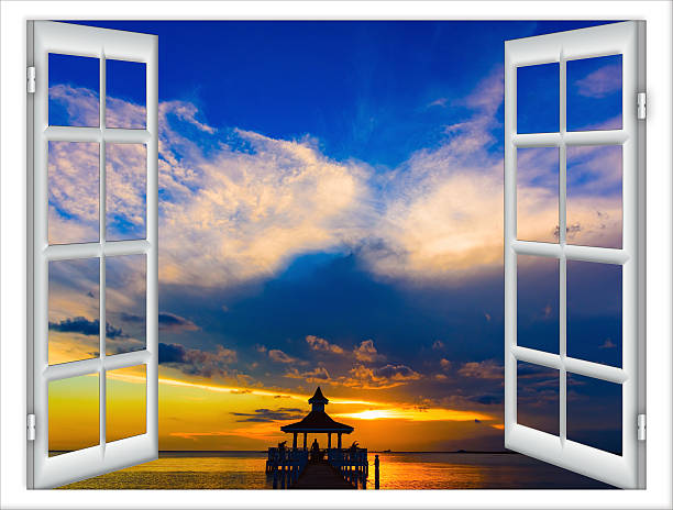 istock window view of the gazebo 623757750