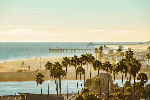 The beautiful view from little Corona State Beach in Corona Del Mar or \