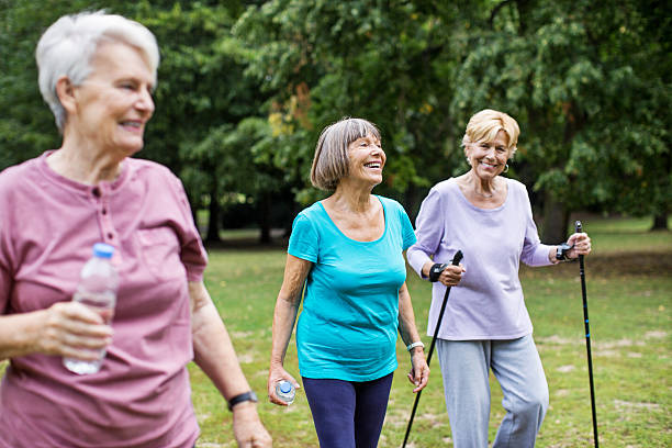 istock Senior women on morning walk in park 623763970