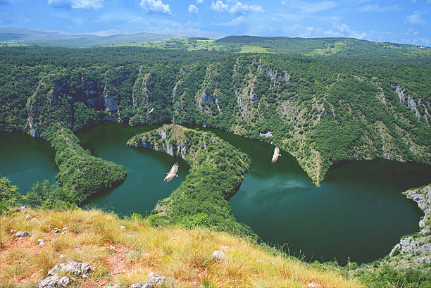 Canyon Uvac,Serbia Beautiful nature Canyon Uvac,Serbia Beautiful nature,National Park.Colored photo mexico chiapas cañón del sumidero stock pictures, royalty-free photos & images