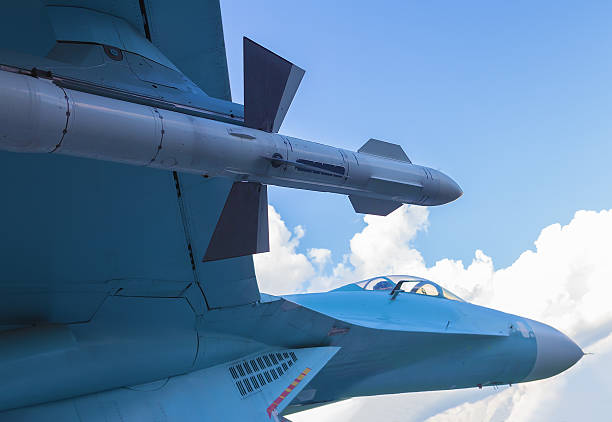 istock Russian military plane in sky 623768658