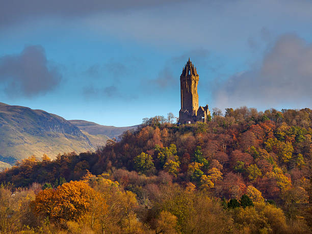The National Wallace Monument, Stirling, Scotland. stock photo