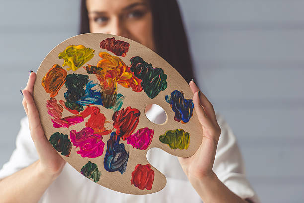 istock Attractive female artist 623774440
