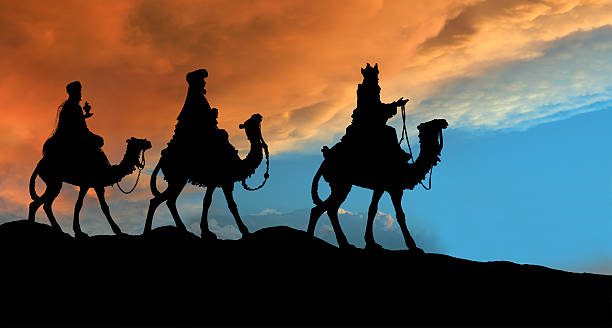 istock Christmas Nativity Scene, Three Wisemen Traveling 623776122