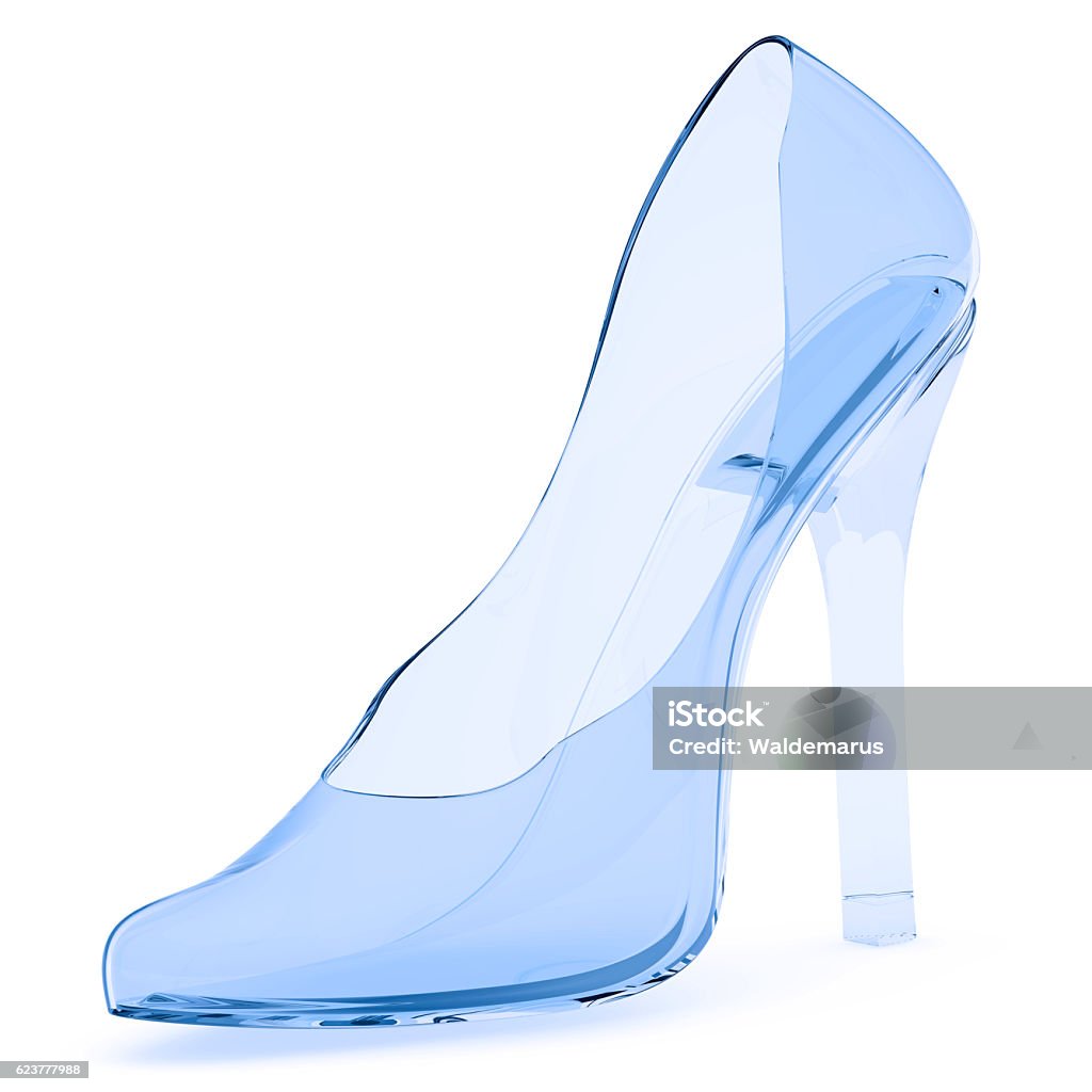 Glass Slipper Stock Photo - Download Image Now - Glass Slipper, High Heels,  Glass - Material - iStock