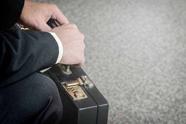 istock Businessman failed to put bags in despair. 623782476