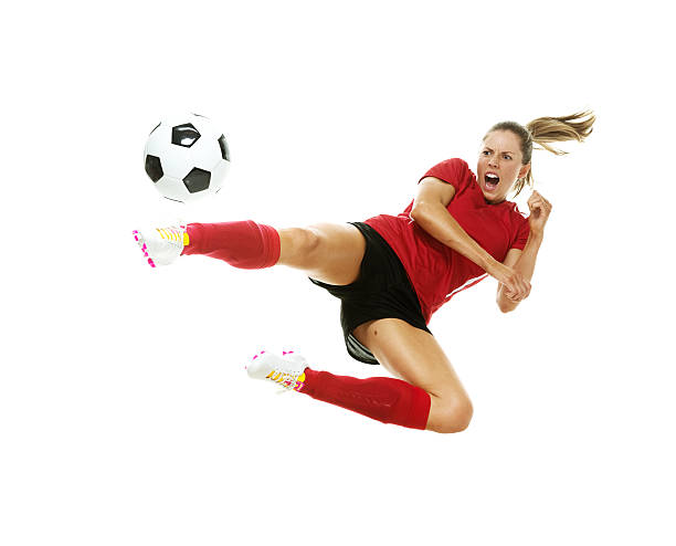 istock Soccer player kicking the ball 623782584