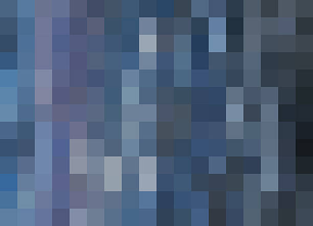 Mosaic Background, pixels background, bright to dark blues, black Abstract image of colorful mosaic-like squares, inspired by nature. Primarily shades of blue ranging from bright blue to blue-gray to deep navy blue, with accents of lavender, gray, and black. shades of blue stock pictures, royalty-free photos & images
