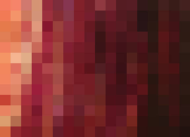 istock Mosaic Background, pixels background, autumnal orange, red, burgundy 623783764