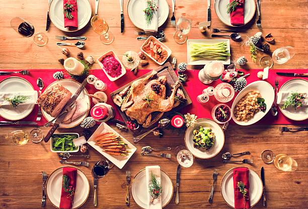 istock Christmas Family Dinner Table Concept 623826008