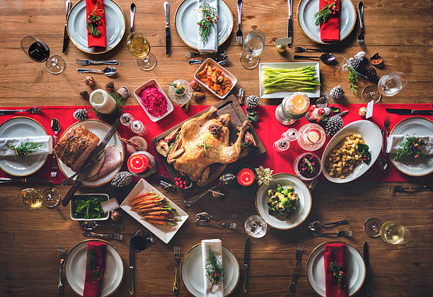 istock Christmas Family Dinner Table Concept 623826644