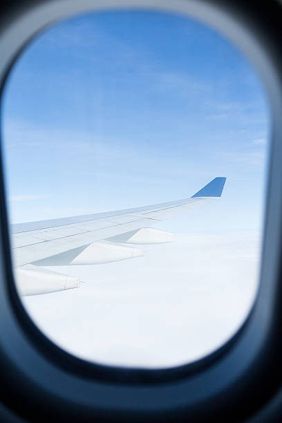 istock View out of airplane window 623826750