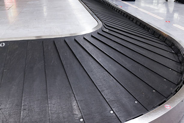 istock Empty Luggage Belt At Airport 623826782