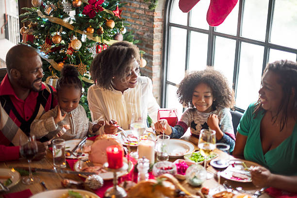 istock Family Together Christmas Celebration Concept 623827024