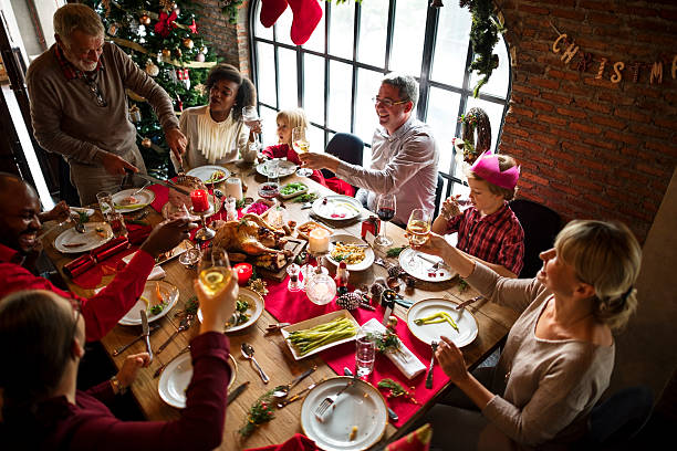 istock Family Together Christmas Celebration Concept 623827116