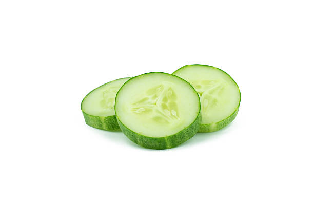 新鮮なキュウリの白で分離  - cucumber ストックフォトと画像