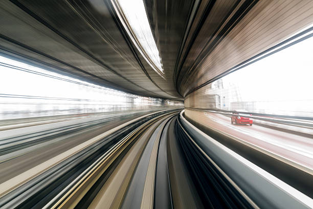 istock Blurred motion on the Subway in Tokyo 623827692
