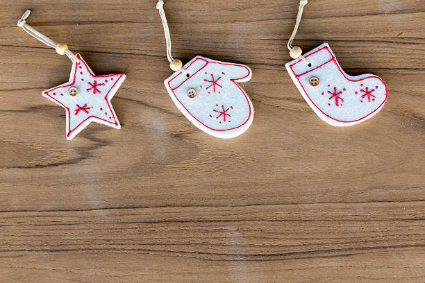 istock top view christmas decoration on wood background 623828004