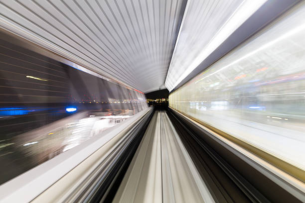 istock Blurred motion on the Subway in Tokyo 623828558