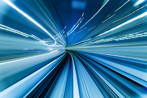 istock Blurred motion on the Subway in Tokyo 623828680