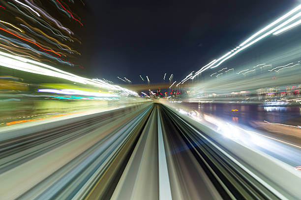 istock Blurred motion on the Subway in Tokyo 623829196