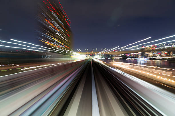 istock Blurred motion on the Subway in Tokyo 623829220