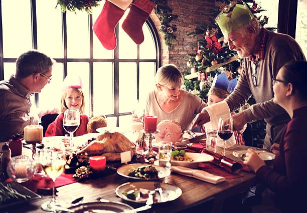 istock Family Together Christmas Celebration Concept 623845162