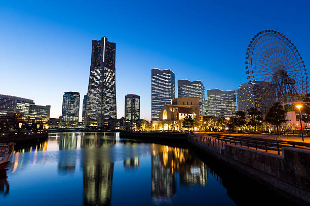 istock Yokohama city at night 623845318