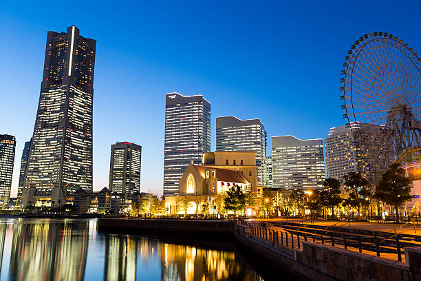 istock Yokohama city at night 623845372