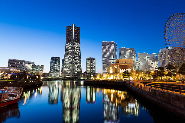 istock Yokohama city at night 623845442