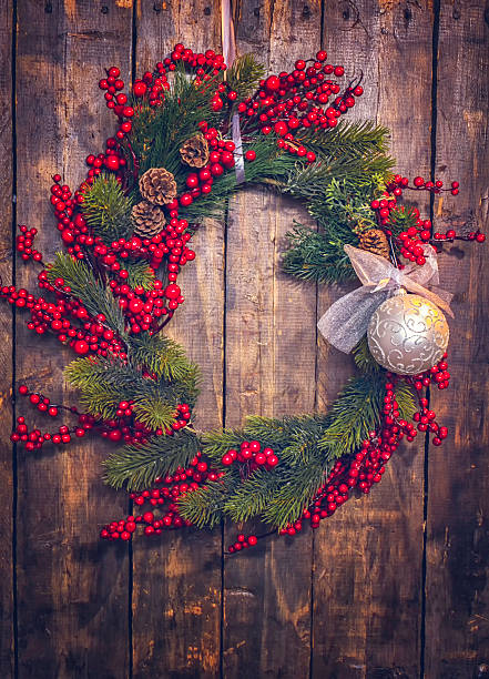 istock Christmas Wreath Decorated with Ornaments 623846782