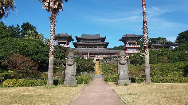istock Yakcheonsa Jeju Island temple. 623865434