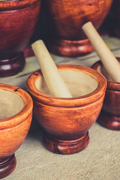 istock wood mortar sale in Thailand. 623865722