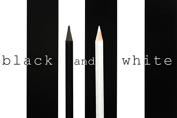 istock Black and white penciles background 623868354
