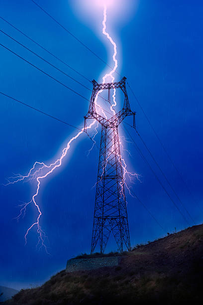 istock pylon stands on hillside in storm 623880482