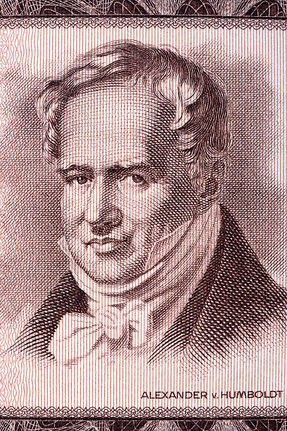 istock Alexander von Humboldt portrait from old German money 623882610