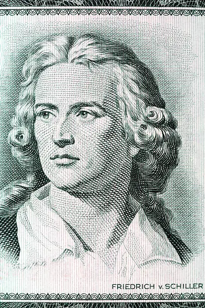 Friedrich Schiller portrait from old German money - ten Mark