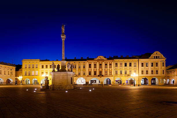 istock Beautiful Novy Jicin by night 623883486