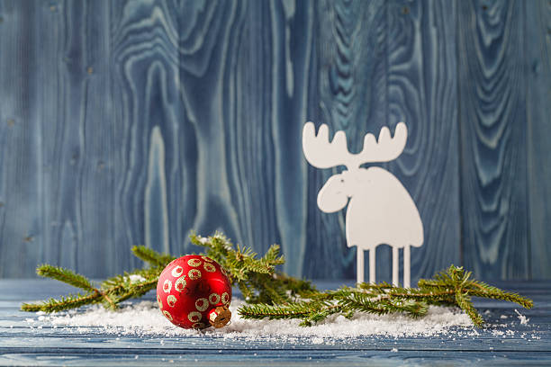 istock Christmas, holiday decorations, wooden reindeer 623885284