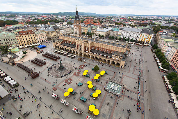 istock Top view of the Main Square of Krakow 623887980