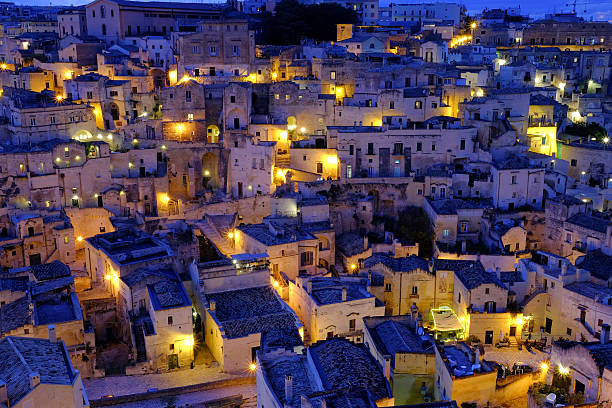 istock Roofs of Matera at the blue hour 623888066