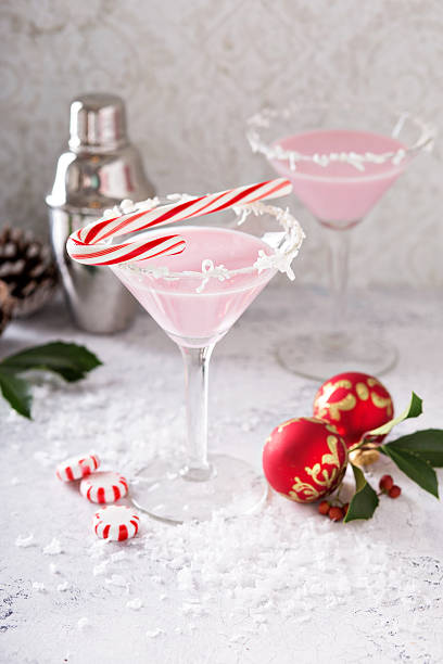 istock Peppermint martini cocktail with coconut flakes rim 623895272