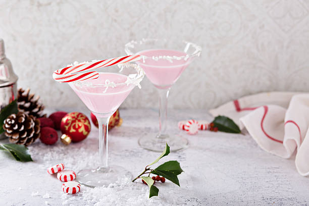 istock Peppermint martini cocktail with coconut flakes rim 623895830