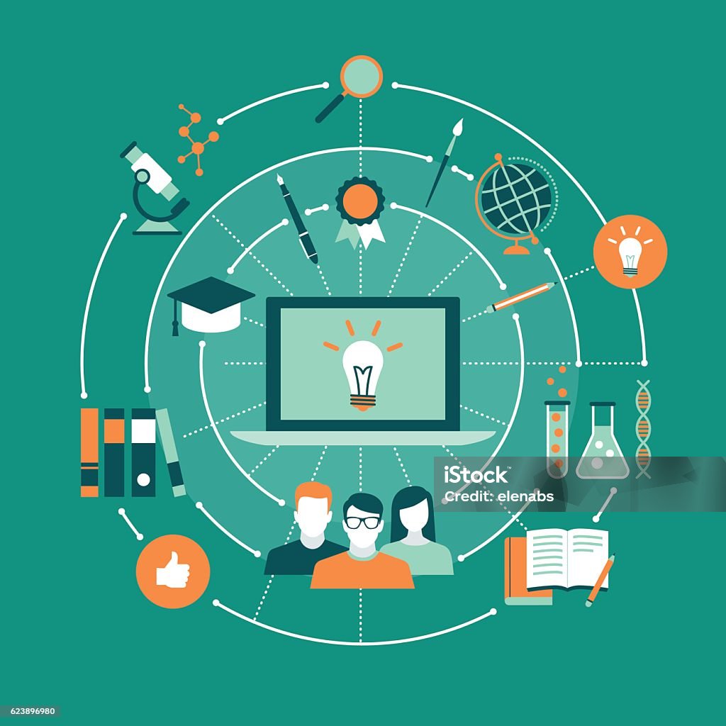Educate Learning Learning And Education Stock Illustration - Download Image Now - Badge ...