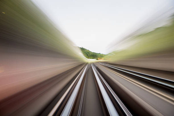 istock Speed motion in urban highway road tunnel 623901248
