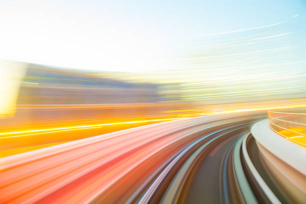istock Speed motion in urban highway road tunnel 623906008