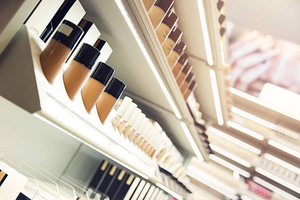 istock shelves with makeup products in a cosmetics store 623906994